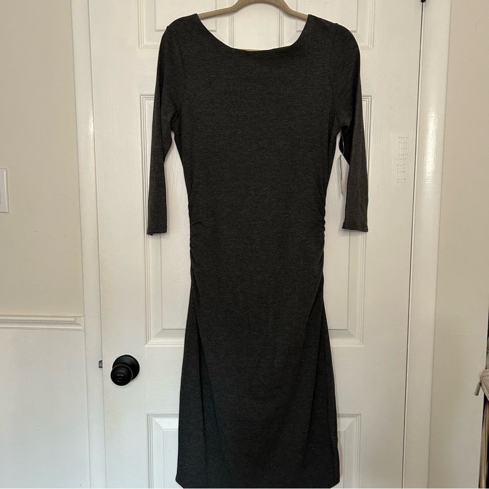Athleta Elbow Sleeve Mchah Midi Dress